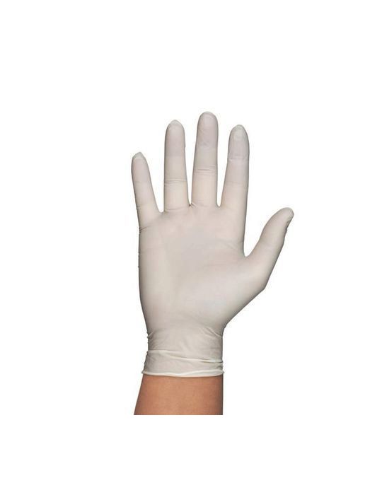 Guantes de latex sin polvo, caja 100 und.