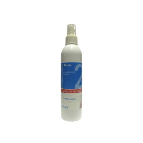Clorhexidina Betafar Solución alcohólica 250 ml. con pulverizador