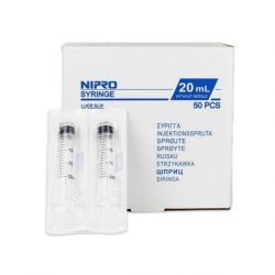 Jeringas NIPRO 3 cuerpos 1 ml Luer Lock céntrico (Caja 100 ud)