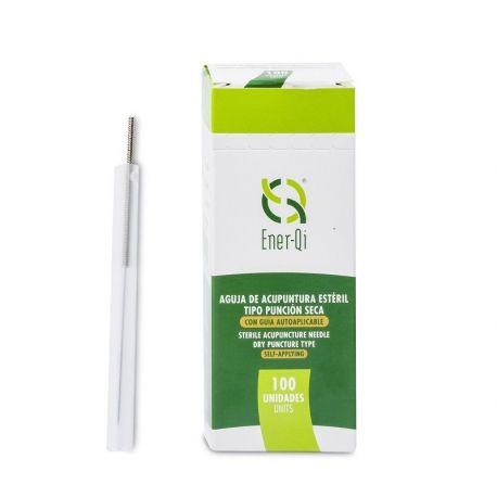 Agujas Punción Seca siliconadas autoaplicables (100 uds) Ener-Qi 0,25x30mm