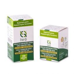 Agujas electroterapia con guía (100 uds) Ener-Qi 0,30x40mm
