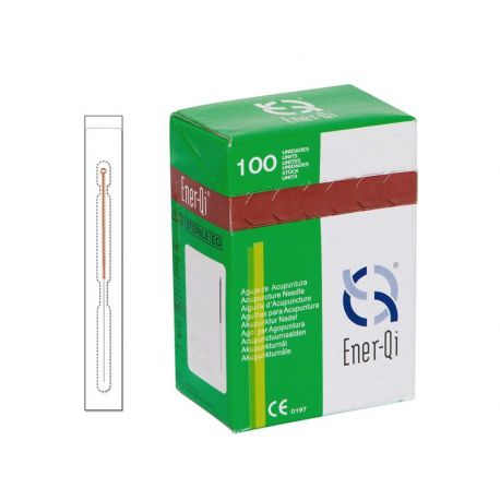 Aguja Cobre siliconada (100 uds) Ener-Qi 0,26x13 mm