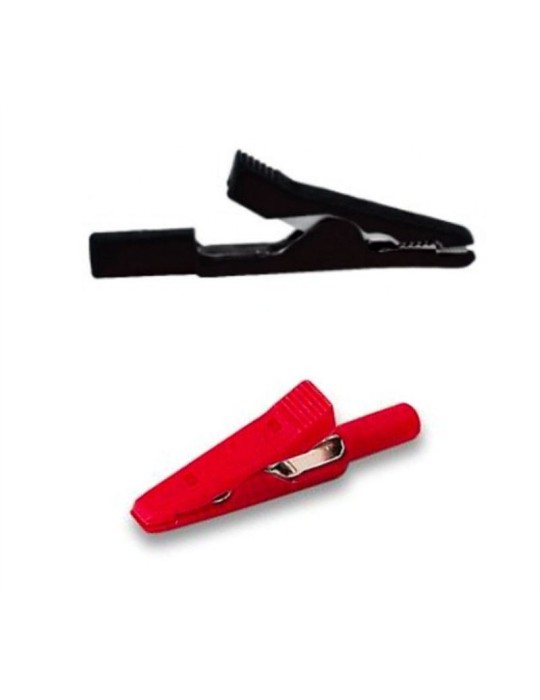 Conector Cocodrilo Negro 1 unidad