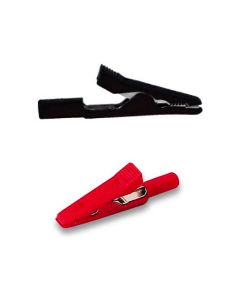 Conector Cocodrilo Rojo 1 unidad