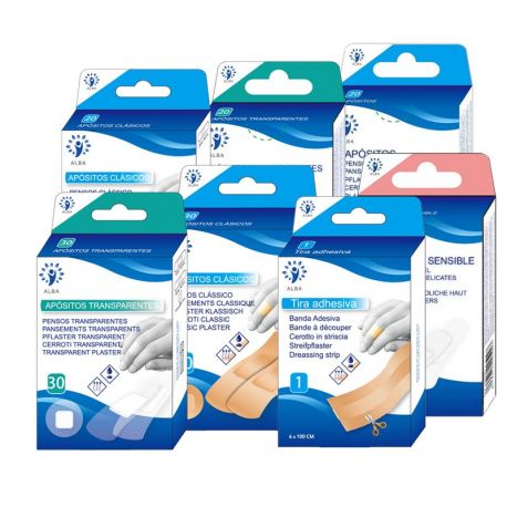Apósitos Adhesivos Color carne 30 uds (3 tamaños)