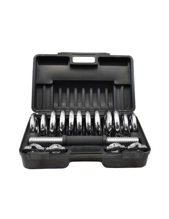 Set de mancuernas cromadas Akrafit