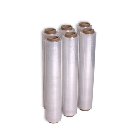 Rollos de plástico para envoltura de plástico resistente, transparente, 5  pulgadas x 700 pies, calibre 115, 36 rollos