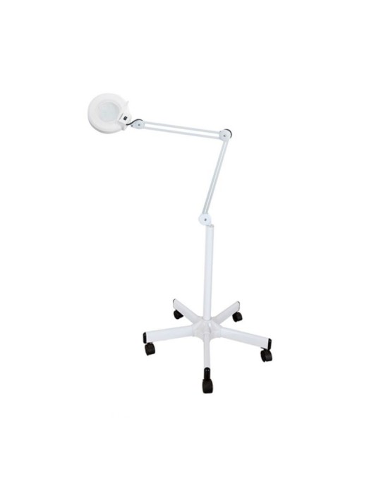 Lampara Lupa de 5 dioptrías con pie rodable