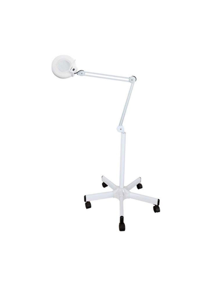 Lampara Lupa de 5 dioptrías con pie rodable