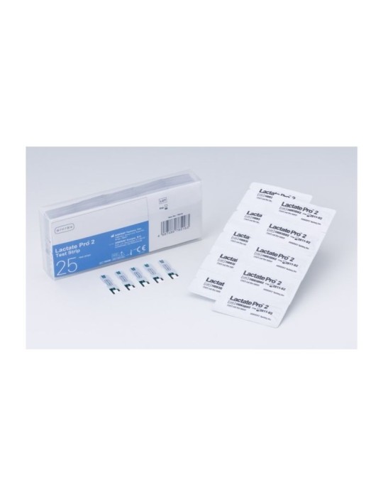 Tiras Lactate PRO 2 Caja de 25 tiras