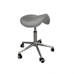 Taburete Pony HC Gris Base Cromada
