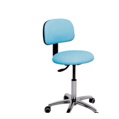 Taburete Circular Cromada Respaldo S4609