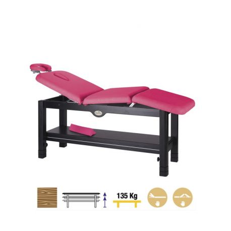 Camilla Fija Madera 3 Cuerpos Wengué C3249W 70 x 198 cm. Respaldo T33