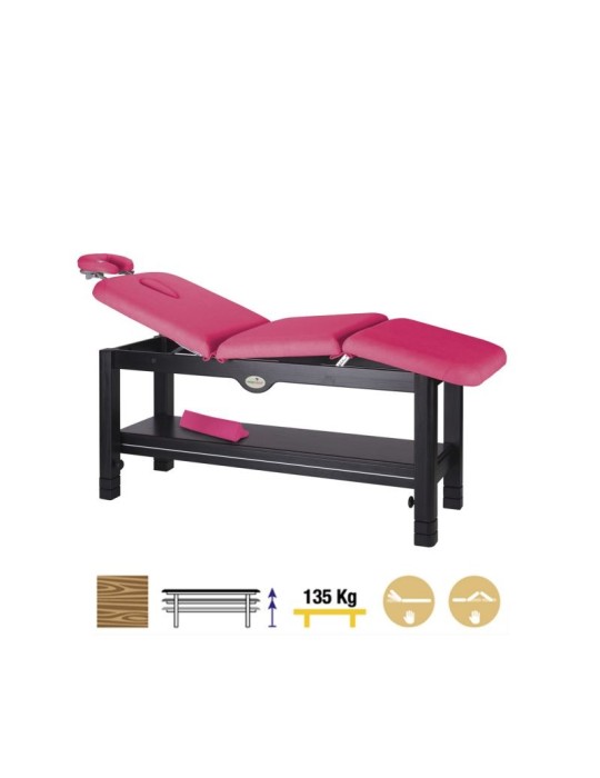 Camilla Fija Madera 3 Cuerpos Wengué C3249W 70 x 198 cm. Respaldo T35