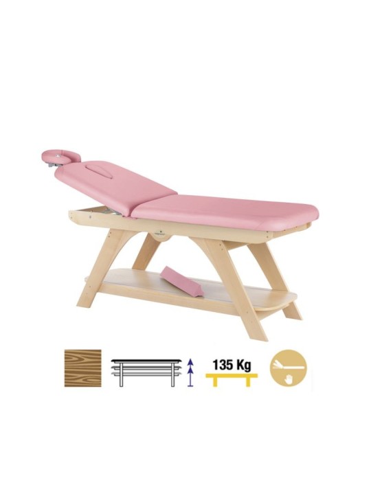 Camilla Fija Madera 2 cuerpos C3270 80 x 188 cm. Respaldo T35