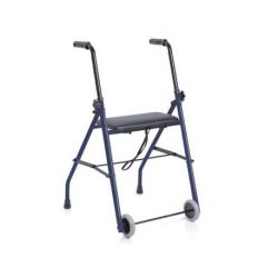 Andador con 2 ruedas y asiento simple