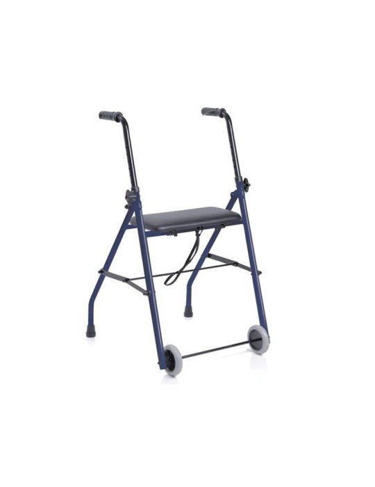 Andador con 2 ruedas y asiento simple