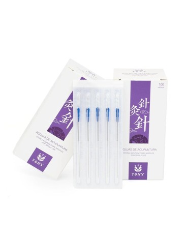 Agujas de acupuntura TONY (100 uds) 0,25 x 40 2