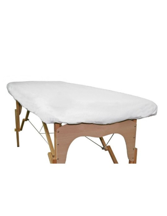 Sabana Ajustable Rizo 82 x 220 cm. Color blanco