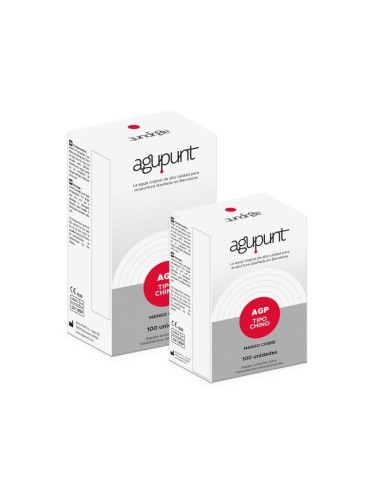 Agujas Cobre sin guía (100 uds) Agu-Punt 0,25 x 25 2