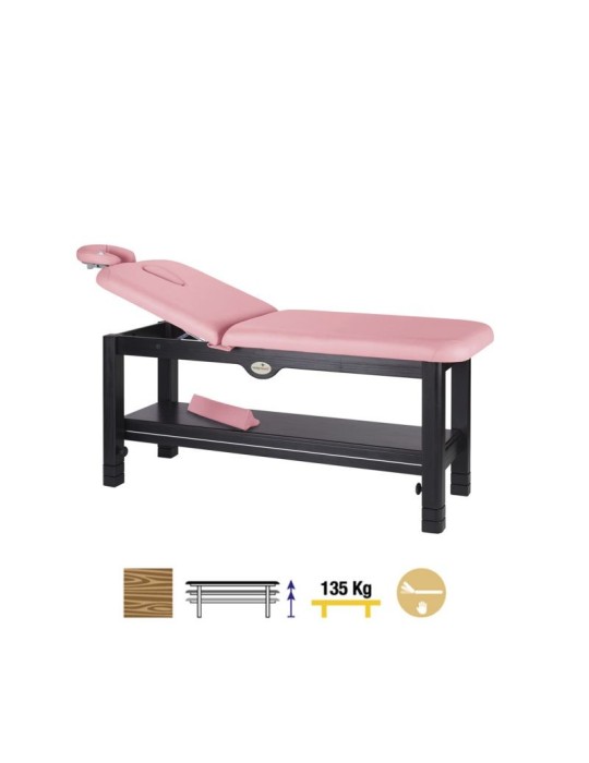 Camilla Fija Madera 2 Cuerpos Wengué C3240W 70 x 188 cm. Respaldo T35