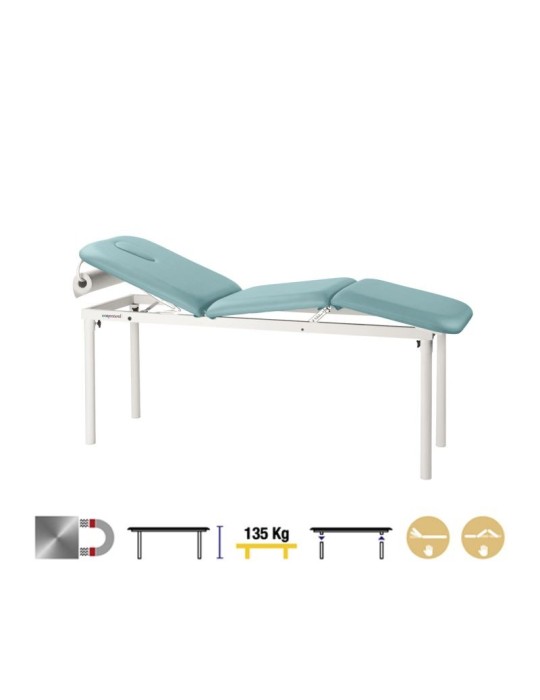 Camilla fija metálica 3 cuerpos C4519 62 x 198 cm. Respaldo T13