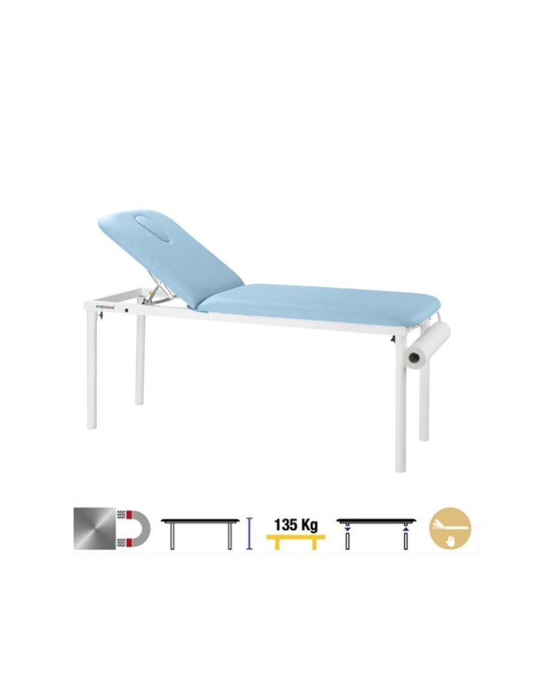 Camilla fija metálica 2 cuerpos C4520 62 x 188 cm. Respaldo T13