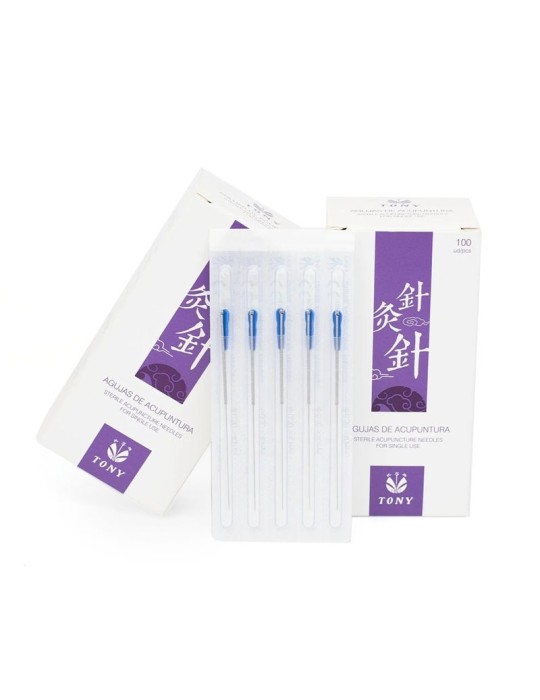 Agujas de acupuntura TONY (100 uds) 0,30 x 60