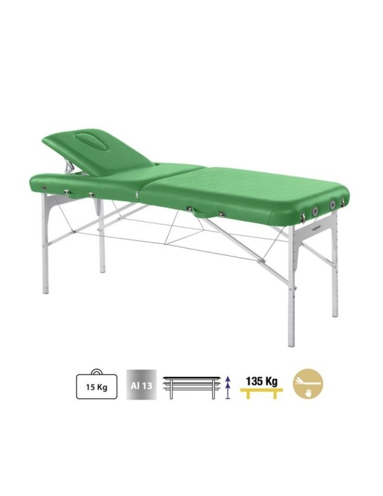Camilla Plegable Aluminio C3909 70 x 186 cm. Respaldo T23