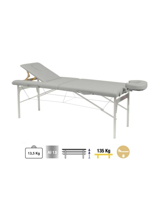 Camilla Plegable Aluminio C3410 62 x 182 cm. Respaldo T23
