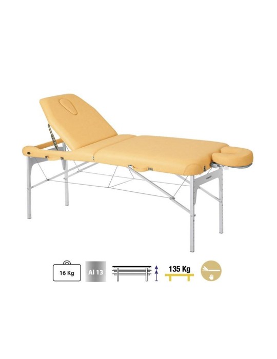 Camilla Plegable Aluminio C3916 70 x 186 cm. Respaldo T22