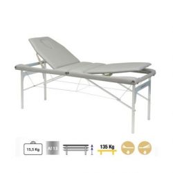 Camilla Plegable Aluminio C3413 70 x 182 cm. Respaldo T22