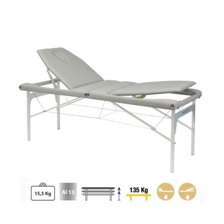 Camilla Plegable Aluminio C3413 70 x 182 cm. Respaldo T22