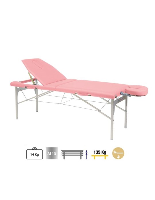Camilla Plegable Aluminio C3416 70 x 182 cm. Respaldo T22