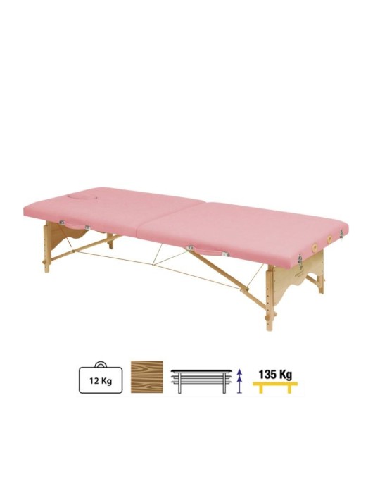 Camilla plegable Madera C3111 70 x 192 cm. Respaldo T95