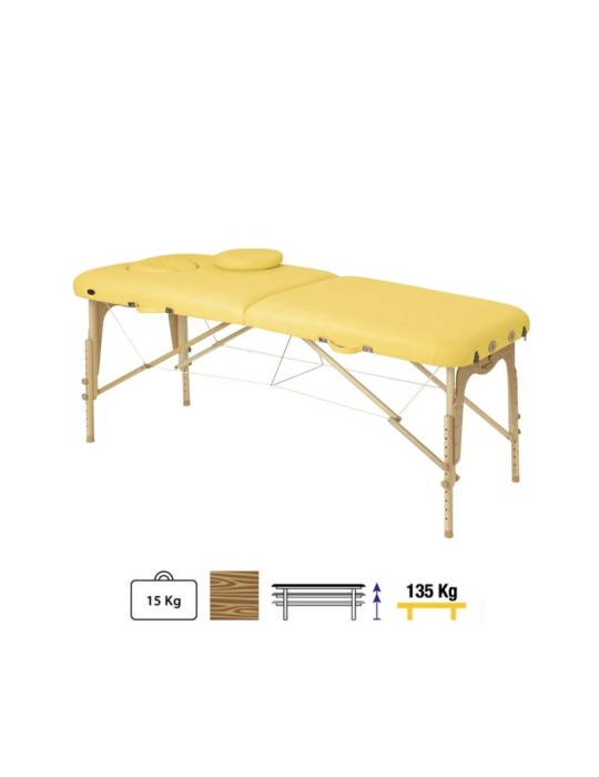 Camilla Plegable Madera C3611 70 x 186 cm Respaldo T95