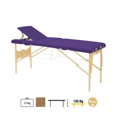 Camilla Plegable Madera C3215 62 x 182cm. Respaldo T23