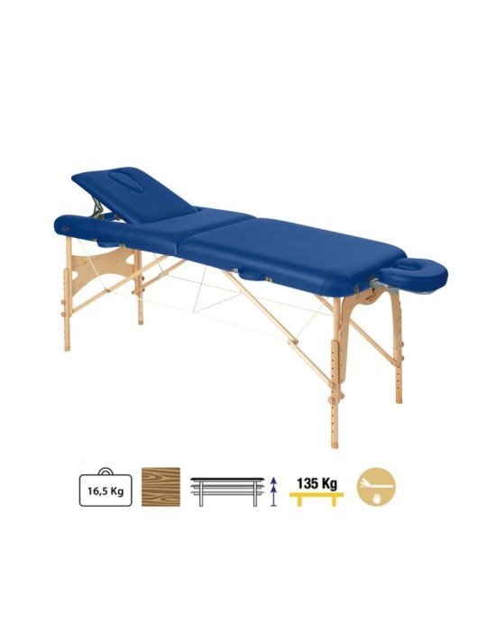 Camilla Plegable Madera C3610 70 x 186 cm. Respaldo T23