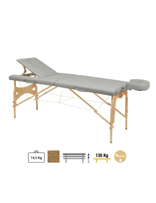 Camilla Plegable Madera C3210 70 x 182 cm. Respaldo T23