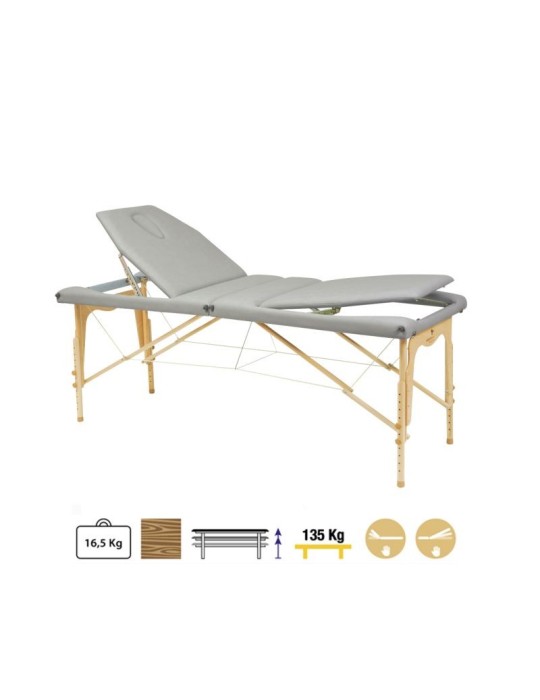 Camilla Plegable Madera C3213 70 x 182 cm. Respaldo T22