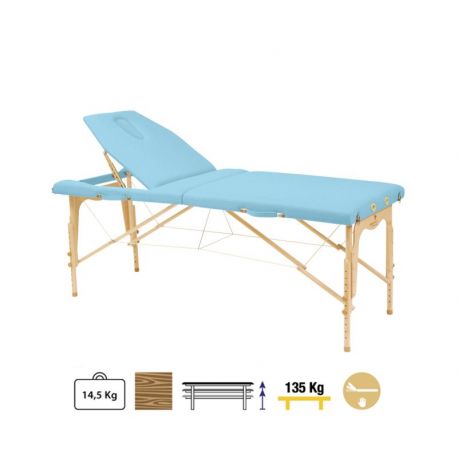 Camilla Plegable Madera C3214 70 x 182 cm. Respaldo T22