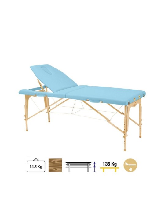 Camilla Plegable Madera C3214 70 x 182 cm. Respaldo T22