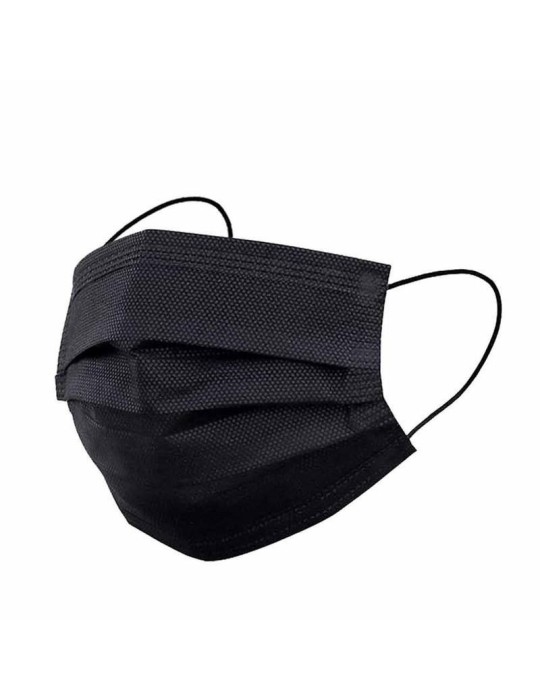 Mascarilla Quirúrgica Naturcare  NEGRO Caja 50 uds
