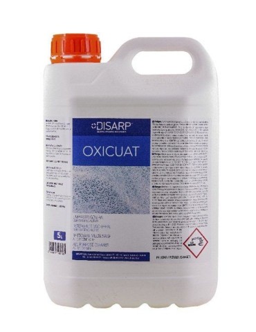 Oxicuat 5 L., caja 4 und ( limpiador general con oxigeno activo )
