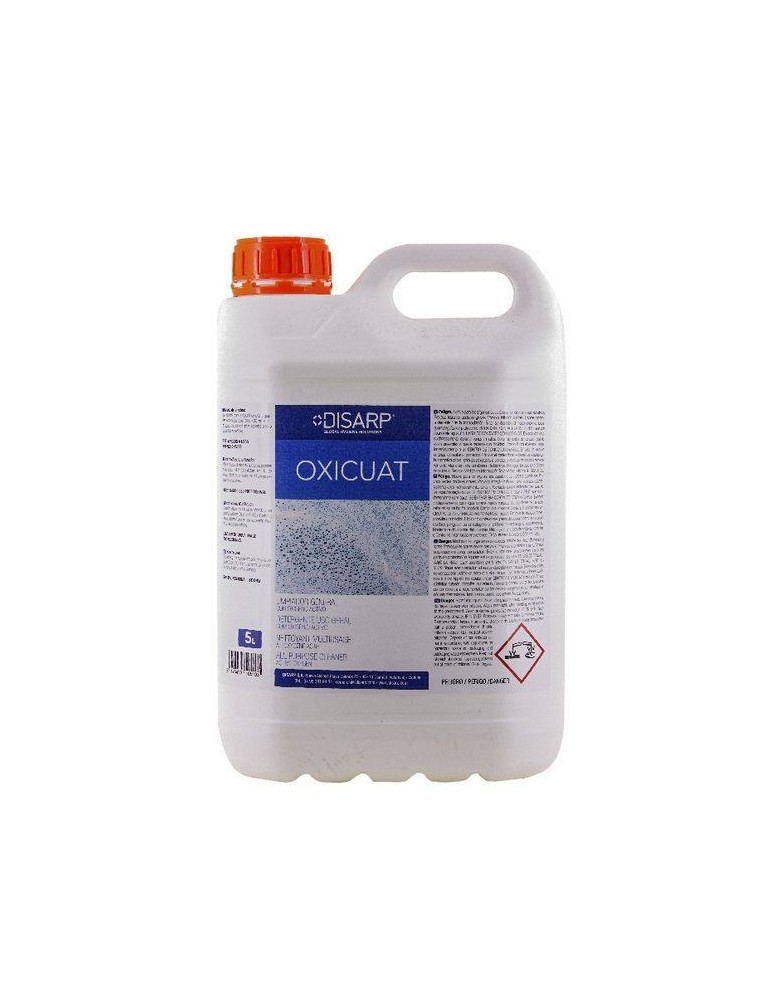 Oxicuat 5 L., caja 4 und ( limpiador general con oxigeno activo )