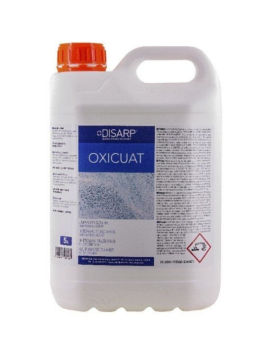 Oxicuat 5 L., caja 4 und ( limpiador general con oxigeno activo )