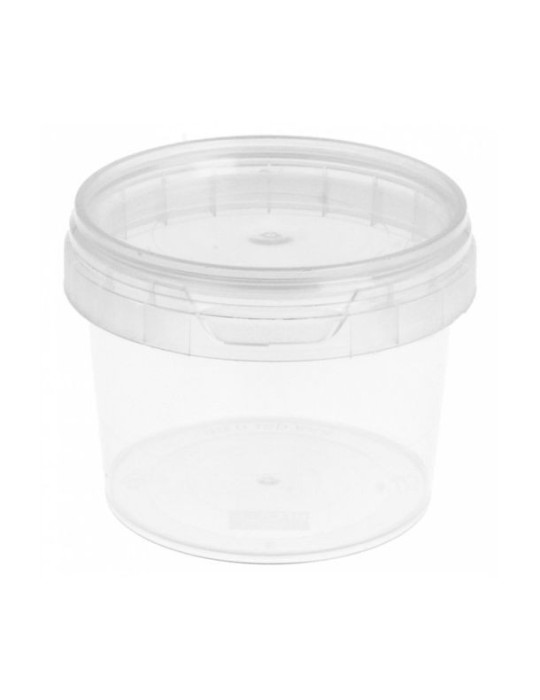Tapa envase transparente circular 120 ml. Caja 2500 uds.