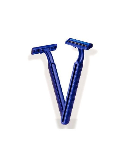 Rasuradoras de doble hoja (cuchillas de afeitar desechables), caja 100 und.