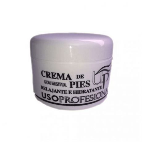 Crema de pies con mentol relajante e hidratante de Uso Profesional, 200 ml.