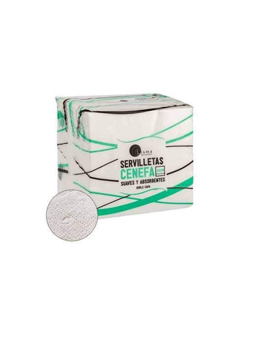 Servilletas 30 x 30 cm. Doble Capa, Papel Cenefa, 100 Unid.